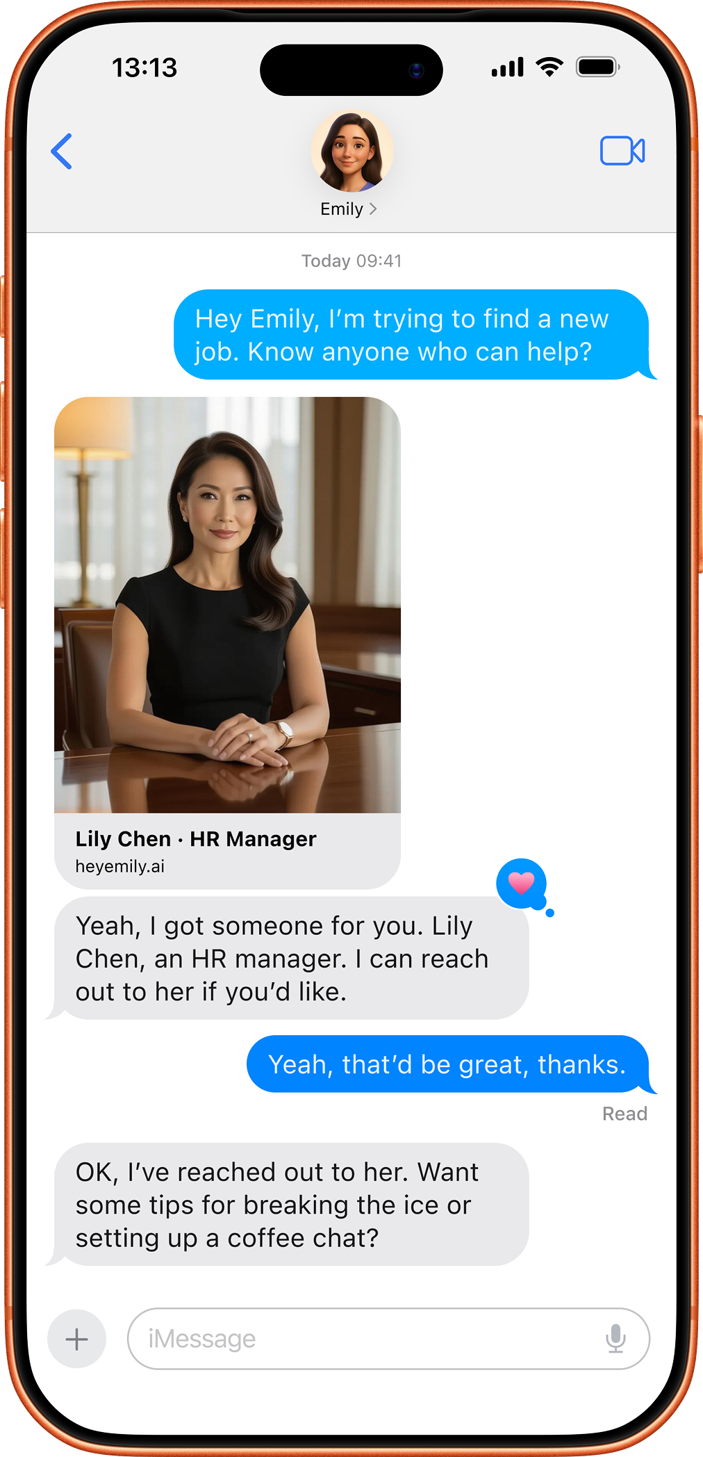 New Job conversation